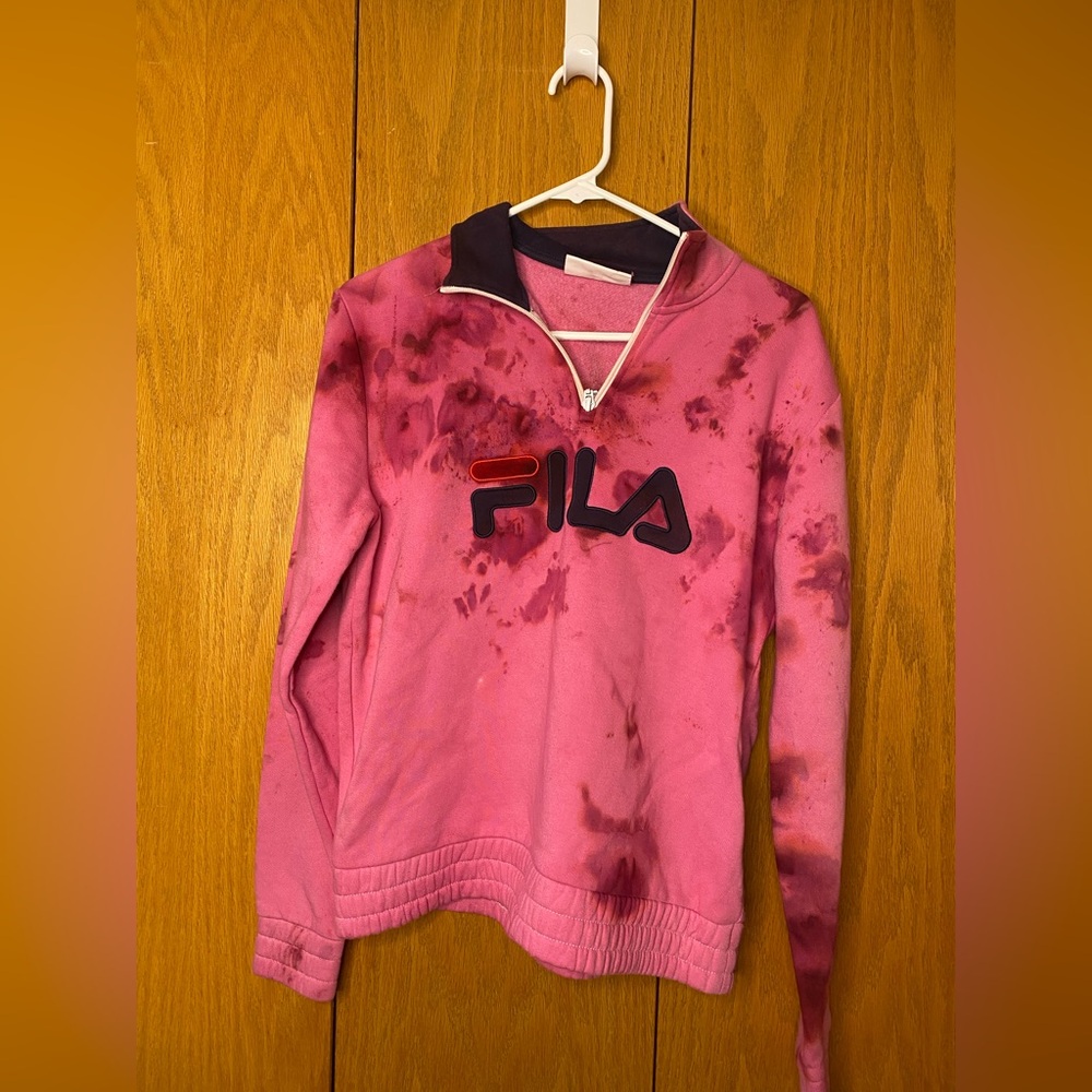 Fila Pink and Dark Purple Pullover